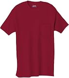 Mens 6.1 oz Hanes BEEFY-T T-Shirt w/Pocket Cardinal XL