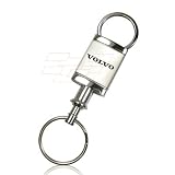 Volvo Silver Valet Key Chain