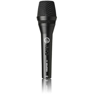 Akg P3S Microphone, Dynamic Cardioid, w/on-off switch