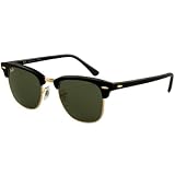 Ray-Ban Sunglasses AUTHENTIC Unisex Clubmaster Ebony-Arista G-15XLT RB3016-W0365 by Ray-Ban