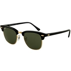 Ray-Ban Sunglasses AUTHENTIC Unisex Clubmaster Ebony-Arista G-15XLT RB3016-W0365