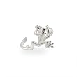 Jumping Sterling Silver Frog Toe Ring