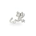 Jumping Sterling Silver Frog Toe Ring