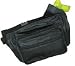 Leather Fanny Pack Belt Waist Bag with Gun Pouch ~ Black In Color