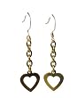 Brass Love Earrings