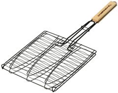Campingaz 203198 Antihaftbeschichteter Fischbräter für 3 Fische mit Holzgriff