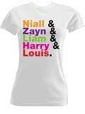 The Perfect Roll Call White Ladies T-Shirt Inspired by One Direction
