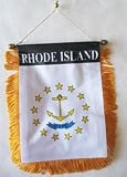 Rhode Island Window Hanging Flags
