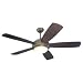 Monte Carlo 5DI52RBD-L Discus 52-Inch 5-Blade Ceiling Fan with Light Kit, Roman Bronze