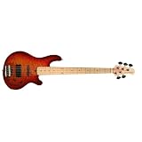 Lakland Skyline Series L5502DMCS 5-Strings Bass Guitar, Cherry Sunburst
