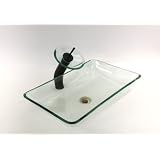 Buy 1 2 Thickness Bathroom Rectangle Style Clear Tempered Glass Vessel Sink Combo with... by Best Sink&node=228013