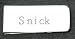 Money clip with engraved name: Snick