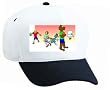 White Cap with human, body, individuals, individual, boy, persons, cat, chasing, fountain, humans, people, bear, person