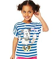 Limited Pure Cotton Minnie Mouse Sailor Striped T-Shirt