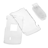 Transparent Clear Crystal Snap-on Cover Case with Clip for T-Mobile Nokia 3555 Cell Phone