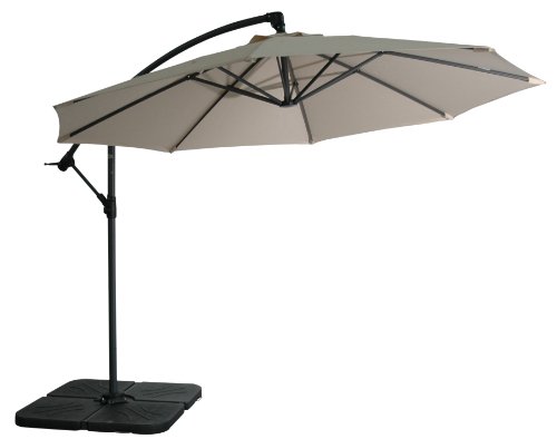 Zangenberg 64373_517 Ampelschirm Haiti 350 cm, rund, 8-teilig, beige