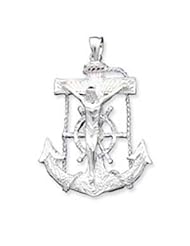 Sterling Silver Mariner Cross Pendant