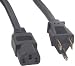 Electronics : IEC 6 ft. Power Cord Black 16/3