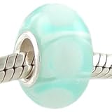 MURANO GLASS Sky with Clouds BEAD CHARM fits Pandora Chamilia Biagi Bracelet GIFT BOXED