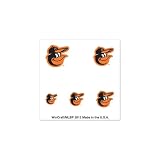 BALTIMORE ORIOLES OFFICIAL LOGO FINGERNAIL TATTOOS