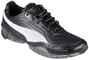 PUMA Women's Cell Meio L Running Shoe,Black/White/Blue,8.5 M US
