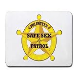 31U8Y7alvlL. SL160  VOLUNTEER SAFE SEX PATROL Mousepad