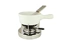 Chasseur Ceramic Cheese Fondue Set, White