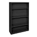 Edsal EBC53BLK 36-Inch Wide by 13-Inch Deep by 52-1/2-Inch High Four Shelf Book Case, Black