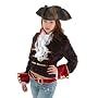 Scallywag Pirate Hat (Black) Adult Accessory