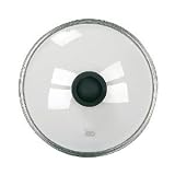 ELO Glas-Deckel mit Edelstahlrand und Kunststoffknopf 26cm