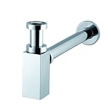 Produkt-Bild: Design Siphon Geruchverschluss quadratische Form Messing verchromt