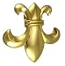 Large Heraldry Fleur De Lis Door Knocker (Solid Brass)