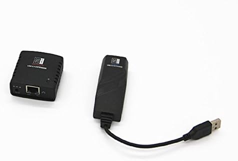 Skhxdd USB 2.0 Extender Extension Adapter Wireless RJ45 Lan Cable Over Cat5 Black