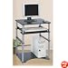 Computer Desk - Easy Assembly - Black and Grey Finish