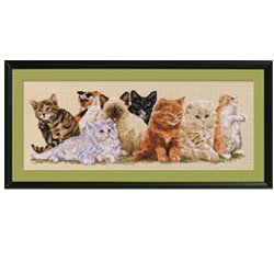 Janlynn Kittens In A Row Cntd X-Stitch Kit