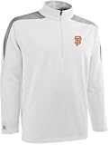 San Francisco Giants White Succeed 1/4 Zip Fleece Pullover