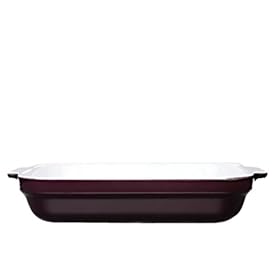 Emile Henry 8 1 2 by 5 1 2 Individual Lasagna Bakers, Set of Two, Figue by Emile Henry