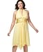 Apparel : London Times Plus Size Tie-Back Halter Dress