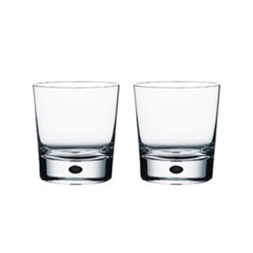 Orrefors Intermezzo Black Double Old Fashioned Pair