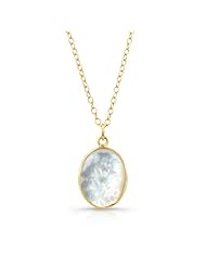London Manori Oval Moonstone Necklace