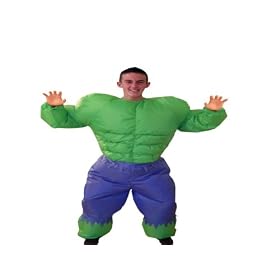 Inflatable Hulk Muscle Man Fancy Dress Costume/Suit