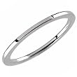 14K White Gold Slim Band