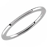 14K White Gold Slim Band