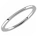 14K White Gold Slim Band