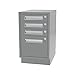 Greene Manufacturing, Inc. DT-1628-3001 Duratech Base Cabinet Desk Height - 16"W x 28"D x 28"H Variable Four Drawer Base, Metal: Structural Gray