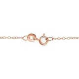10k Pink Gold 0.03 CT TDW Diamond Necklace With Chain (G-H, I2-I3)