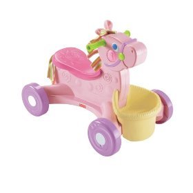 Fisher-Price Brilliant Basics Musical Roll-Along Pony