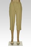 Microfiber Twill Pull-On Capri