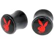 Playboy Red Foil Rabbit Head Flared Expander PLUG Set