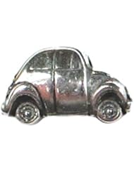 Genuine Zable (TM) Product. 925 Sterling Silver VW Bug Beetle Car Bead Charm. 100% Satisfaction Guaranteed.